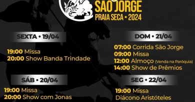Prefeitura de Araruama e Paróquia de São Jorge vão realizar a tradicional “Festa de São Jorge” no Distrito de Praia Seca