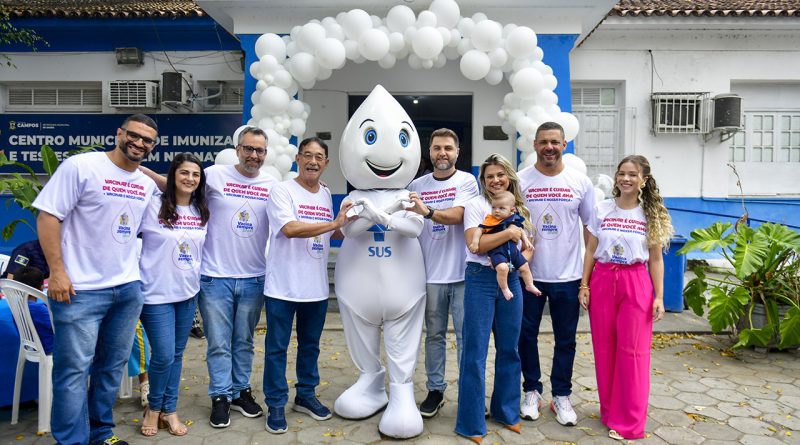 Campos: Com presença do Zé Gotinha, Dia D de Multivacinação movimenta postos de saúde