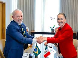 Lula e presidenta do México, Claudia Sheinbaum, conversam sobre cooperação