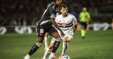 Vasco perde para o São Paulo e não aproveita chance de encostar no G-6 do Brasileiro