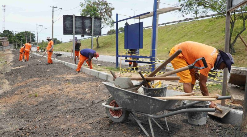 Prefeitura realiza obra de revitalização em acesso a São Gonçalo no Porto do Rosa