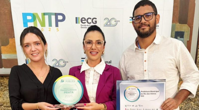 Rio das Ostras marca presença na cerimônia de entrega do Prêmio do TCE-RJ