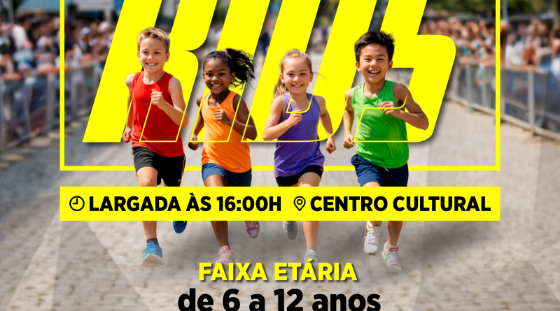 Porciúncula: Corrida Kids já tem data marcada em 2026