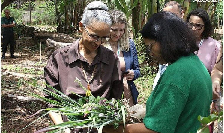 Ministra do Meio Ambiente conhece projetos de sustentabilidade do hospital da Rede Ebserh em Brasília