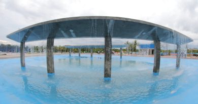 Cascata é destaque entre as atrações do Parque RJ Nosso Sonho, em São Gonçalo