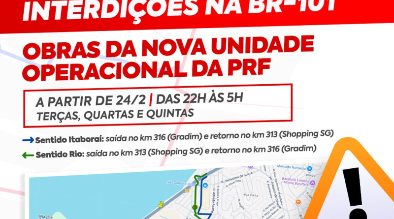 São Gonçalo terá esquema especial de trânsito com interdição da Niterói-Manilha