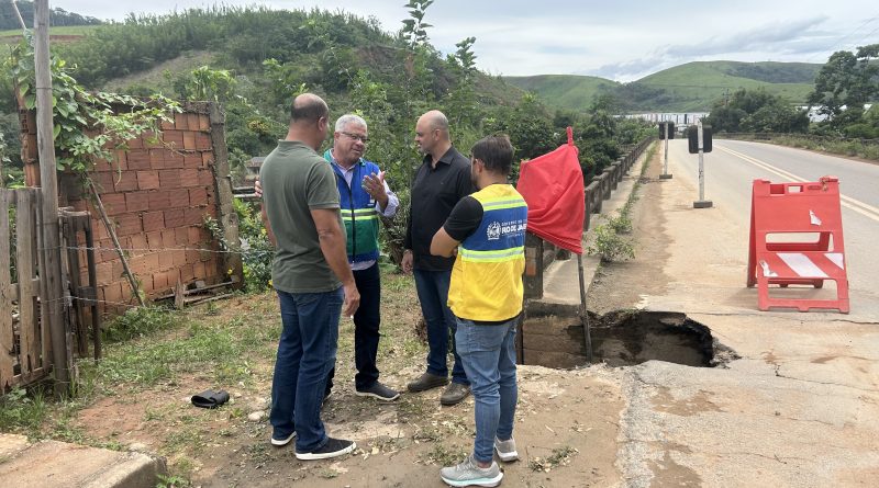 Três Rios: Prefeito Jonas Dico informa que viaduto na RJ-131 está estruturalmente seguro e anuncia reparo imediato em trecho do asfalto