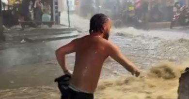 Temporal atinge a cidade do Rio e provoca enxurradas no Vidigal e Rocinha