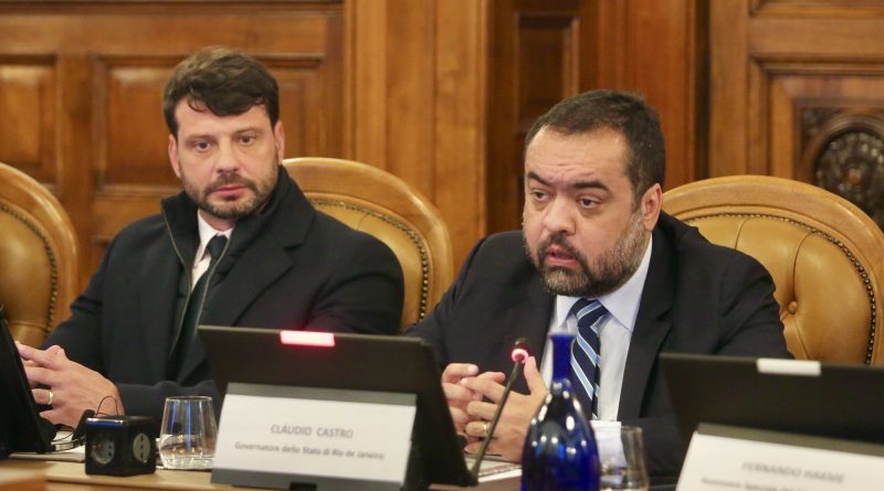 Em Roma, Cláudio Castro reforça cooperação internacional contra organizações criminosas