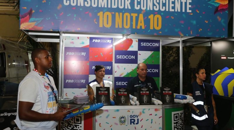 Governo do Estado realiza ação educativa do Procon no Sambódromo