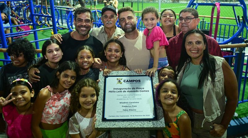 Prefeitura de Campos inaugura Praça Hélio Lelé de Azevedo Gomes em Ponta Grossa