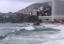 Ressaca com ondas de até 2 metros interdita Ciclovia Tim Maia