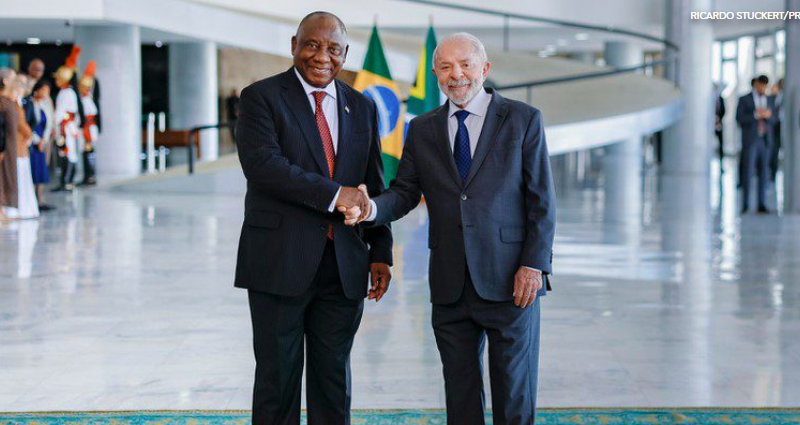 Com Ramaphosa, Lula afirma que África do Sul e Brasil lutam por equilíbrio na ordem global