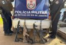 Polícia Militar prende quatro criminosos e apreende fuzis em operação em Duque de Caxias