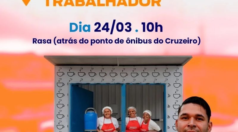 Búzios recebe inauguração do Café do Trabalhador em parceria com o Governo do Estado