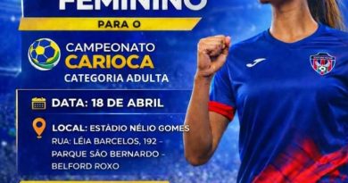 Sociedade Esportiva Belford Roxo abre&nbsp;inscrições para peneira para o futebol feminino