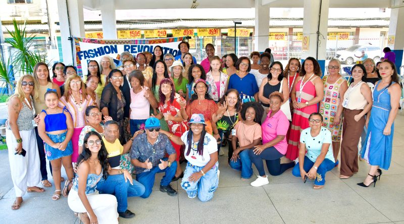 Estação Cidadania de Belford Roxo recebeu o Fashion Revolution de Moda Sustentável