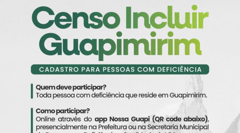 Guapimirim lança censo para mapear perfil de pessoas com deficiência