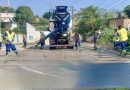 Prefeitura de Belford Roxo e Governo do Estado realizam obras de pavimentação  na Estrada das Pedrinhas e no Vale das Mangueiras