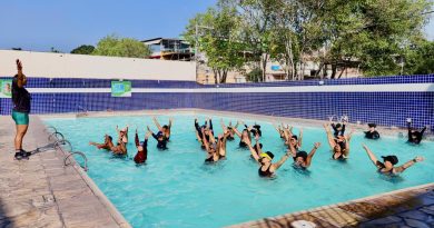 Centro Aquático de Meriti promove saúde para mais de 600 alunos em aulas de hidroginástica