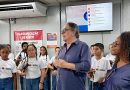 Pacientes da UPA curtem cantata de Páscoa com alunos do projeto Volta Redonda Cidade da Música