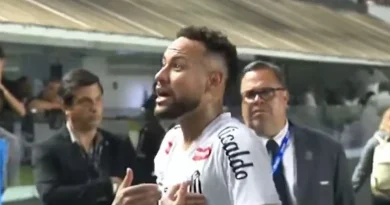 Neymar discute com torcedor após empate do Santos: ‘Estou dando a vida’