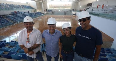 Prefeito Rodrigo Neves vistoria obra da Arena Niterói, que está na reta final