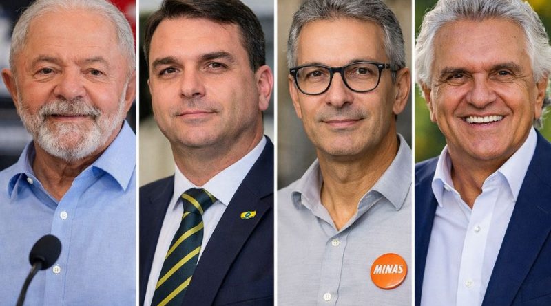 Datafolha: No 2º turno, Lula empata com Flávio Bolsonaro, Caiado e Zema