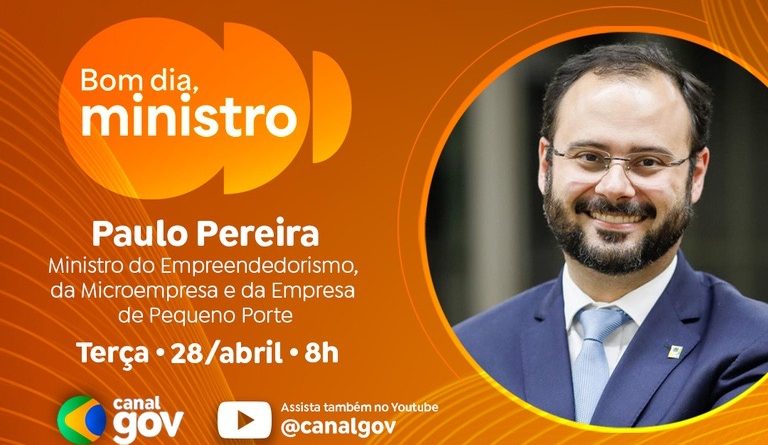 Fim da escala 6×1 e programas de apoio a pequenos negócios são destaques do “Bom Dia, Ministro” com Paulo Pereira nesta terça (28)