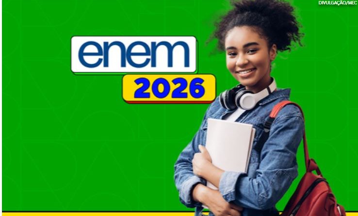 Enem 2026 abre inscrições dia 25 e estudantes da rede pública têm cadastro pré-preenchido