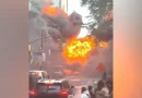 Carro pega fogo e explode em área movimentada de Nova York, nos EUA