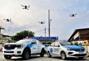 Ação integrada da Companhia de Drones da Prefeitura e PM prende dois criminosos que desmontavam carros e motocicleta no Gogó da Ema
