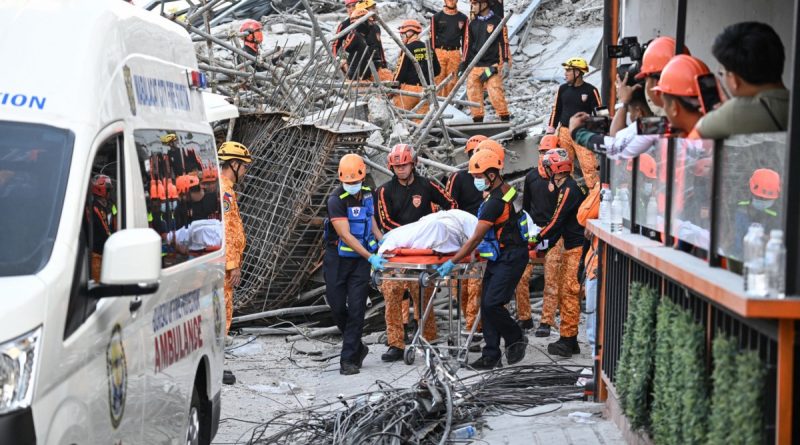 Socorristas buscam desaparecidos após desabamento de prédio nas Filipinas
