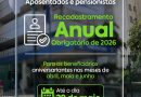 SG-PREVI convoca servidores inativos e pensionistas nascidos em abril, maio e junho para recadastramento