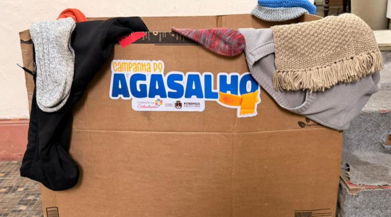 Petrópolis: Campanha do Agasalho tem mais de 250 itens arrecadados em 15 dias