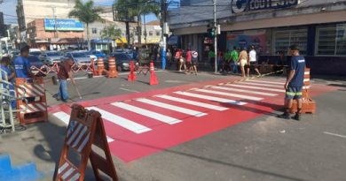 Prefeitura de Belford Roxo revitaliza faixas de pedestres