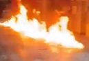 Motociclista provoca incêndio em posto de combustíveis na Freguesia