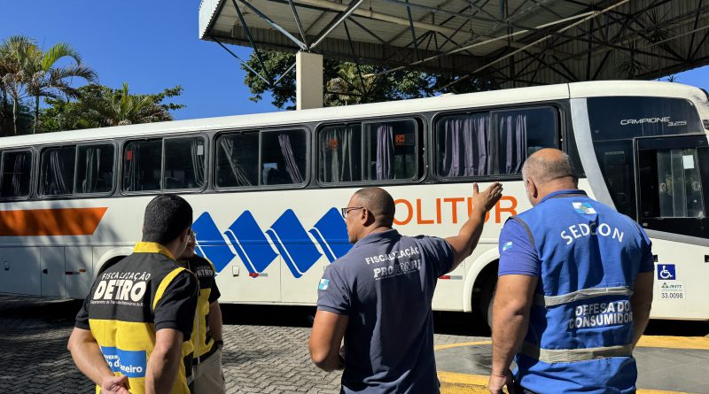 Fiscalização em empresas de transporte em Angra dos Reis identifica falhas de transparência e atendimento ao consumidor