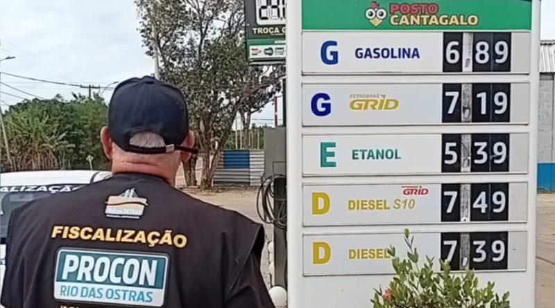 Procon de Rio das Ostras fiscaliza preço do GNV nos postos
