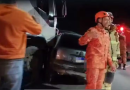 Acidente entre caminhão e carro interdita parcialmente a BR-393 em Volta Redonda