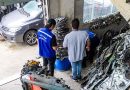 Loja de autopeças usadas na Penha é interditada por agentes da Operação Desmonte