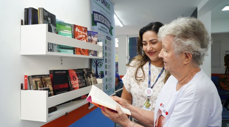 Funasg implementa Biblioteca Solidária para promover o bem-estar e a saúde mental de seus usuários
