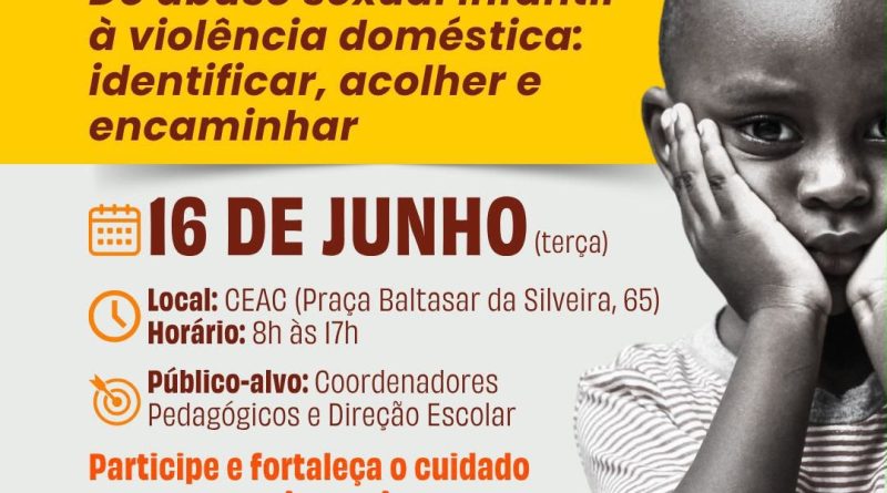 SMDM&nbsp; promove capacitação sobre identificação e enfrentamento da violência contra crianças, adolescentes e mulheres