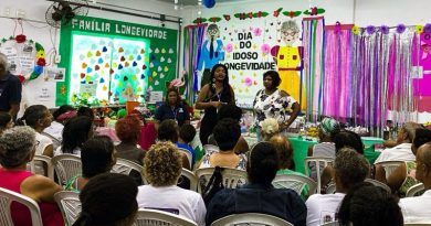 Gincana educativa para a terceira idade no Centro de Longevidade de Mesquita
