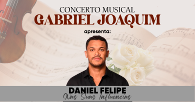 São Pedro da Aldeia; Daniel Felipe é atração do Concerto Gabriel Joaquim nesta quarta-feira (17)