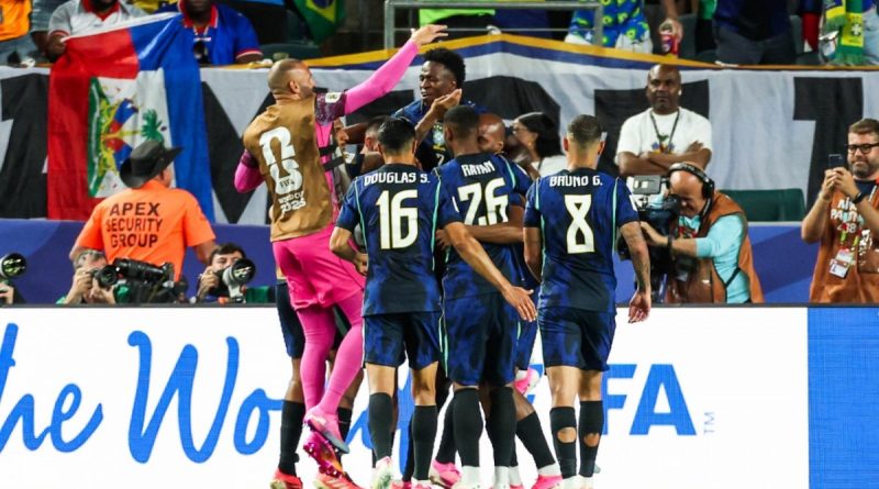 Com gols de Matheus Cunha e Vini Jr, Brasil vence Haiti e assume liderança do grupo C
