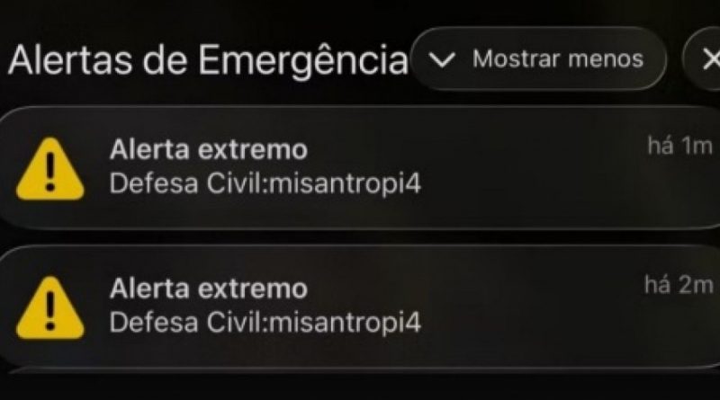 Sistema de alertas da Defesa Civil segue suspenso após invasão hacker
