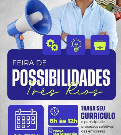 Prefeitura de Três Rios promove a maior feira de oportunidades de emprego da região