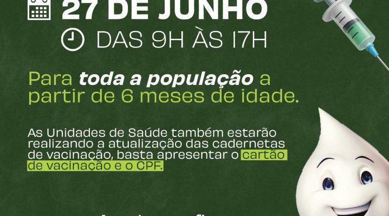 Teresópolis realiza Dia D&nbsp;de vacinação contra a Influenza&nbsp;neste sábado, 27, para toda a população