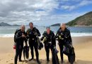AquaRio apoia mutirão de limpeza subaquática na Reserva Extrativista Marinha de Itaipu durante a Primeira Semana dos Oceanos